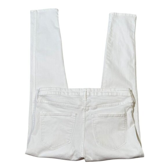 H&M White Skinny Regular Waist Ankle SIZE-31 - Picture 3 of 6